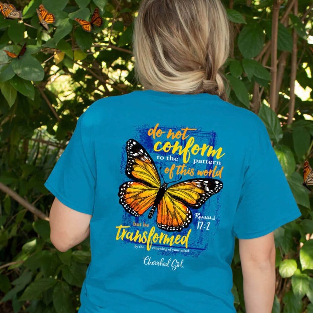 Kerusso Cherished Girl Butterfly Transformation Adult Woman's T-Shirt - NWT - Picture 5 of 5